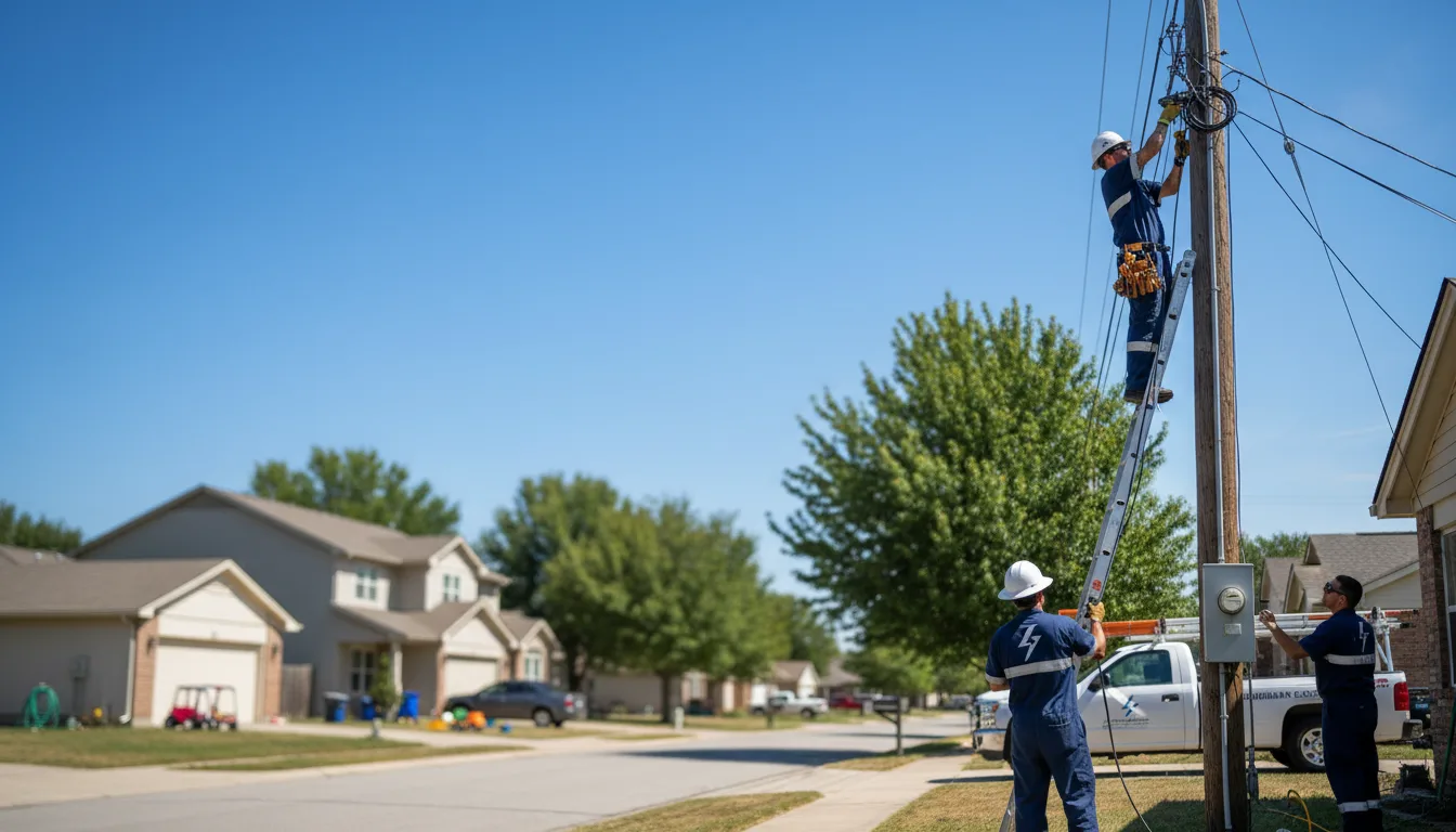 Residential electrician providing installation services in Reeder, ND